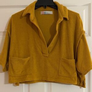 Free People Life's a Beach Pullover Terry